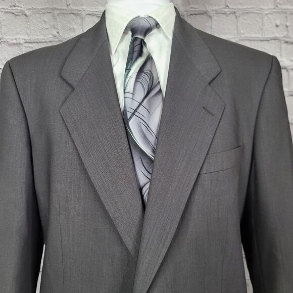 Yves Saint Laurent Wool Grey Blazer, 42R